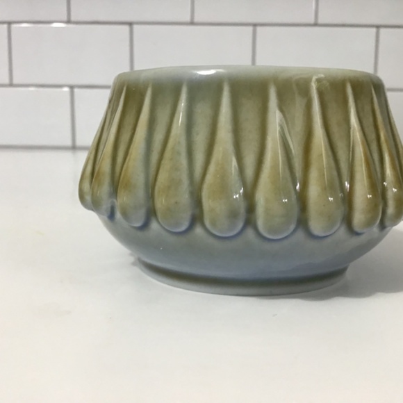 VTG IRISH PORCELAIN WADE Green Blue IRELAND RAINDROP Bowl - Picture 3 of 5